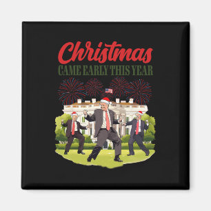Christmas Came Early This Year Funny Santa Trump P Magnet
