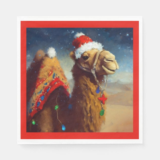 Christmas Camel 3 Napkin (Front)