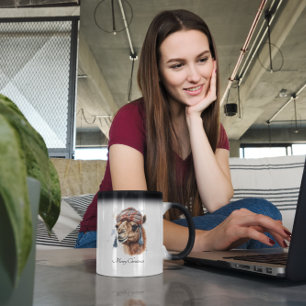 Christmas Camel, customisable  Magic Mug