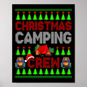 Christmas Camng Crew Xmas Sweater Santa Camper Cam Poster