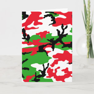 Christmas Camouflage Holiday Card