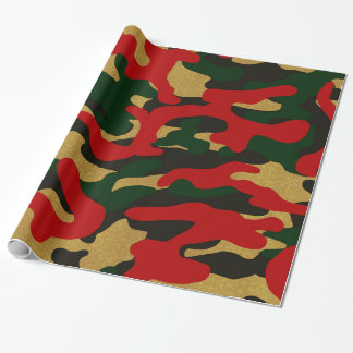 Christmas Camouflage Wrapping Paper