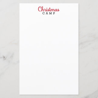 Christmas Camp Stationery | CHRISTMAS CAMP