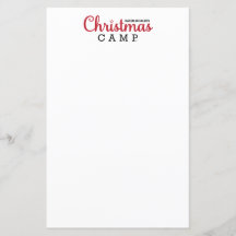 Christmas Camp Stationery | CHRISTMAS STATIONERY