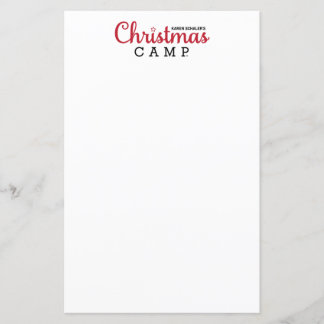 Christmas Camp Stationery | CHRISTMAS STATIONERY
