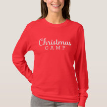 Christmas Camp T-Shirt Long Sleeve | Red