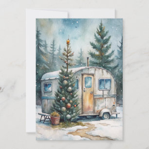 Christmas Camper Greeting Card