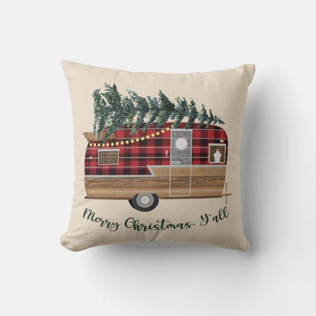 Christmas Camper Pillow (Front)