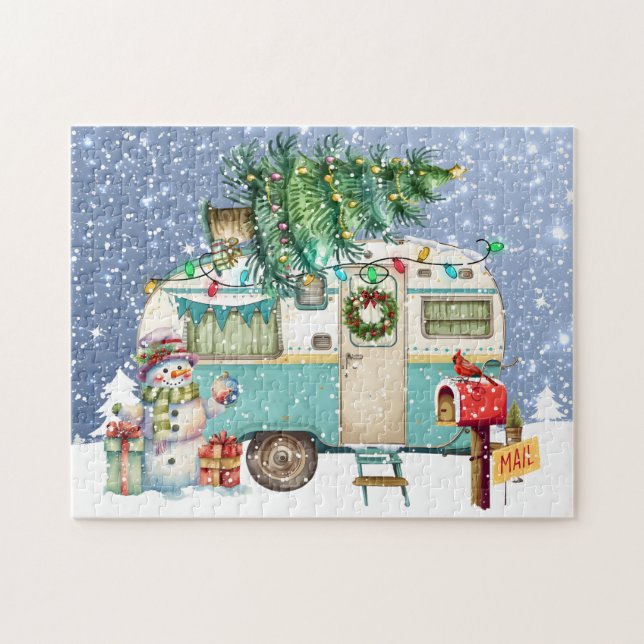 Christmas Camper Puzzle (Horizontal)