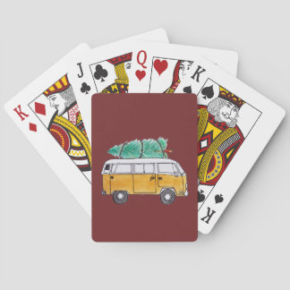 Christmas Campervan Playing Cards