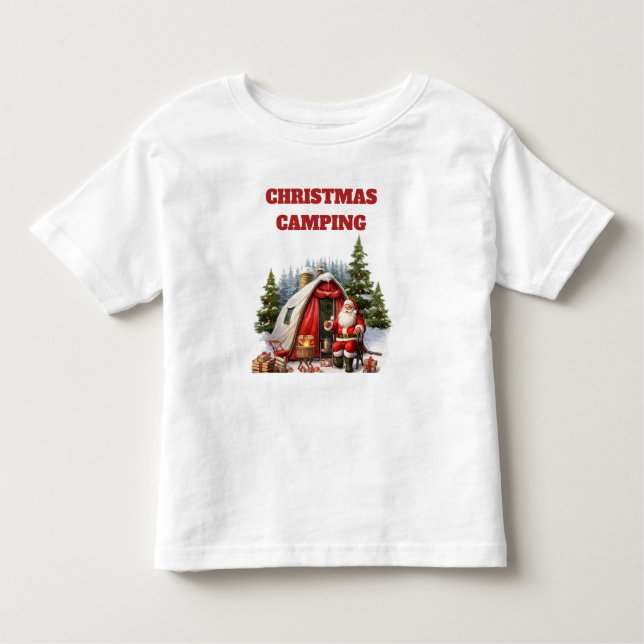 Christmas Camping Toddler Jersey  Toddler T-Shirt (Front)