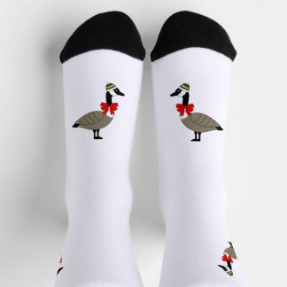 Christmas Canadian Goose Crew Socks