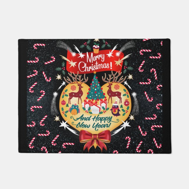 Christmas Candies Doormat (Front)