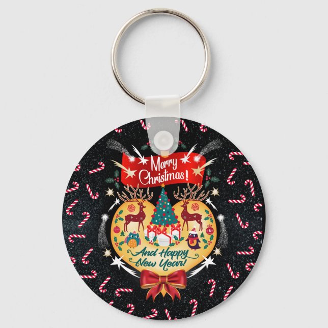 Christmas Candies Key Ring (Front)