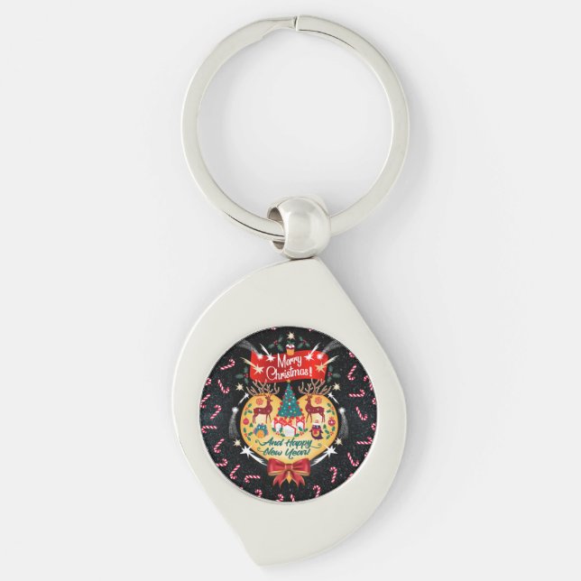 Christmas Candies Key Ring (Front)