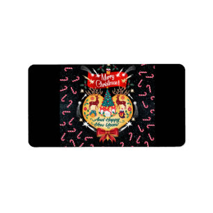 Christmas Candies Label