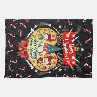 Christmas Candies Tea Towel