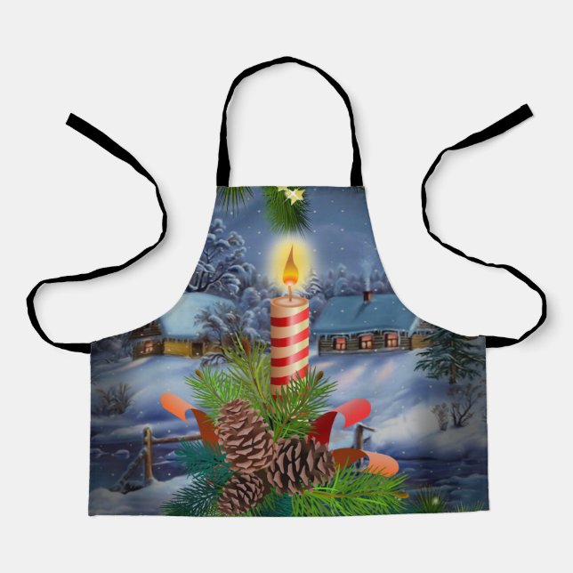 Christmas candle apron (Front)