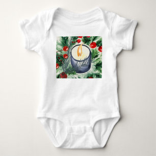 Christmas Candle Baby Bodysuit