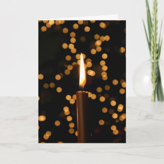 Christmas Candle Holiday Card