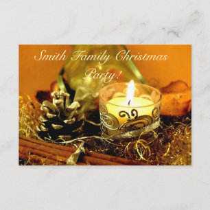 Christmas Candle Invitation