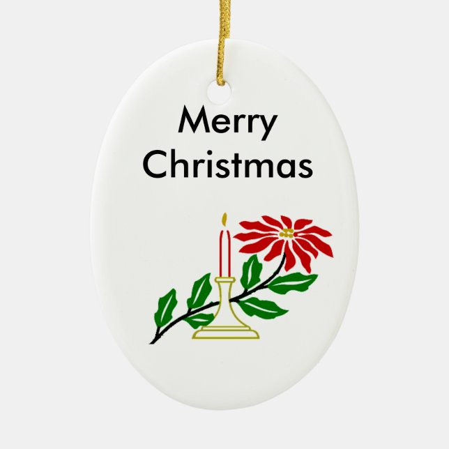 Christmas Candle Ornament (Front)