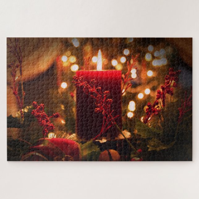 Christmas Candle Puzzle (Horizontal)