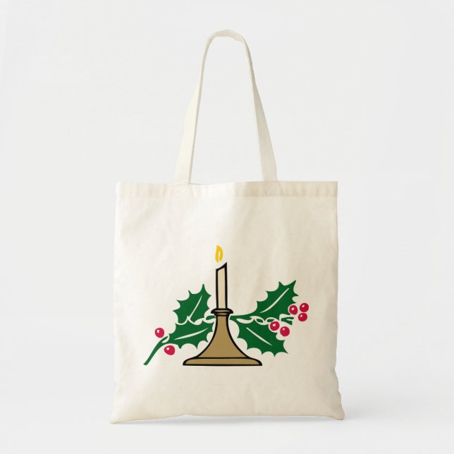 Christmas candle tote bag (Front)