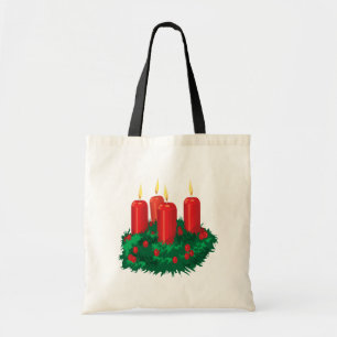 Christmas Candle Tote Bag