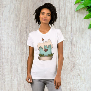 Christmas Candle Womens T-Shirt