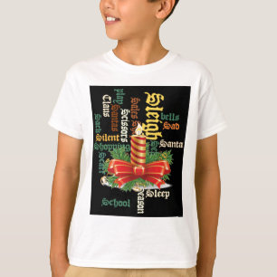 Christmas Candle Word Art T-Shirt