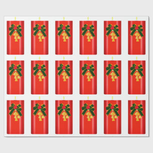 Christmas Candle Wrapping Paper