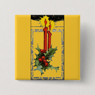 Christmas Candles Button