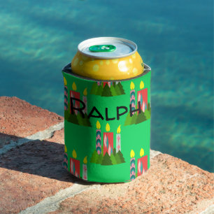 Christmas Candles Can Cooler