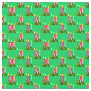 Christmas Candles Fabric