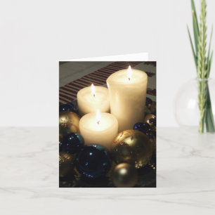 Christmas Candles Holiday Card