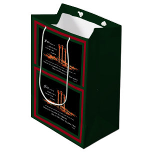 Christmas Candles, Isaiah 9:6 Medium Gift Bag