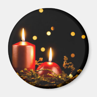Christmas candles magnet