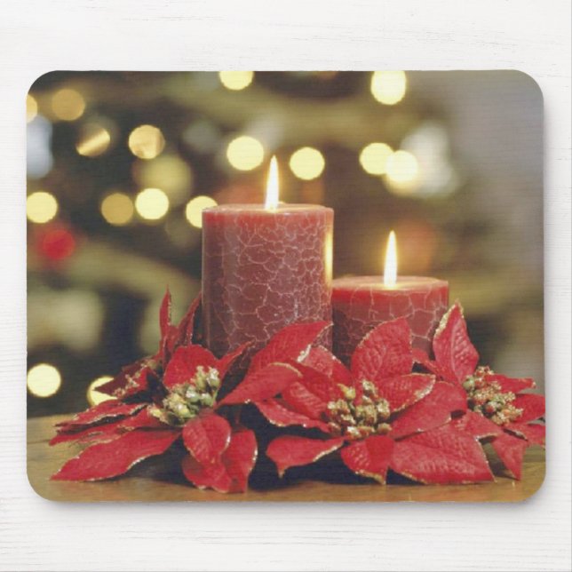 Christmas candles mouse pad (Front)