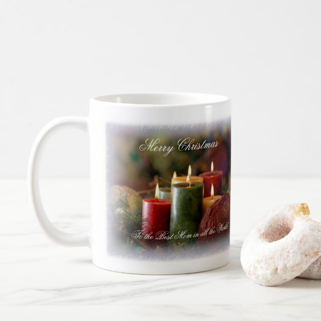 Christmas Candles Mug (With Donut)