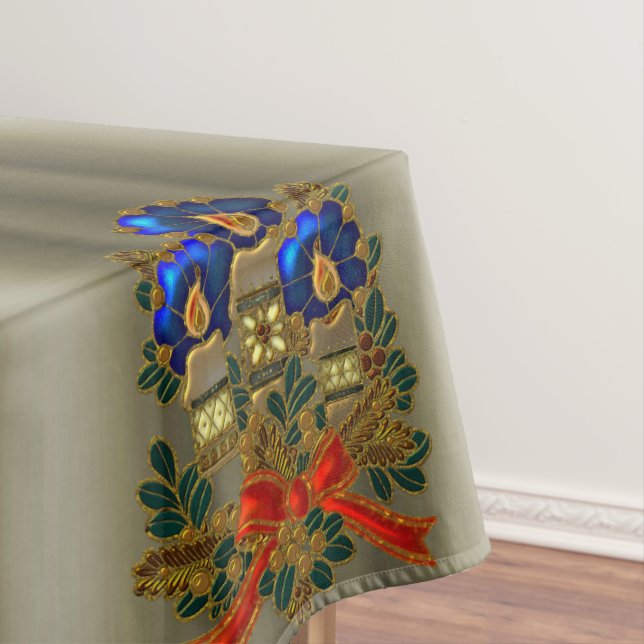 Christmas Candles Tablecloth (In Situ)