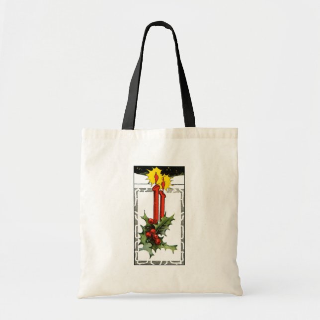 Christmas Candles Tote Bag (Front)