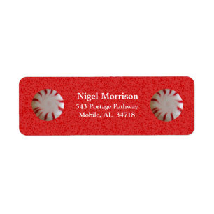 Christmas Candy Address Labels