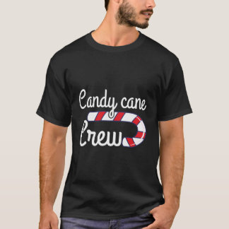 Christmas Candy Cane Crew Family Xmas Matching T-Shirt