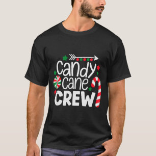 Christmas Candy Cane Crew Shirt Women Girls Boys K