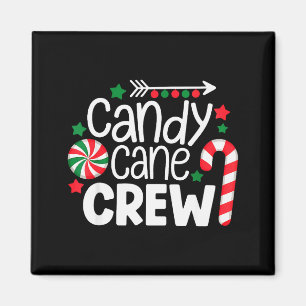Christmas Candy Cane Crew Shirt Women Girls Boys K Magnet