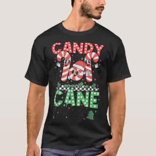 Christmas Candy Cane Crew Xmas Love Candy Boys Gir T-Shirt