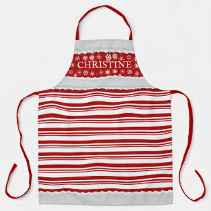 Christmas Candy Cane Custom Apron