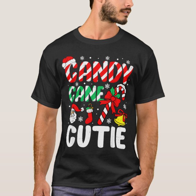 Christmas Candy Cane Cutie Xmas Holiday Toddler Ki T-Shirt (Front)