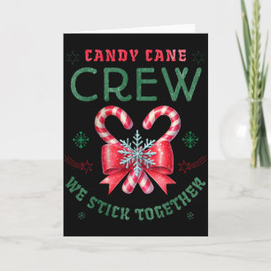 Christmas Candy Cane Funny Holiday Family Matching Card